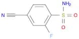 Benzenesulfonamide, 4-cyano-2-fluoro-