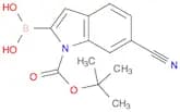 1-BOC-6-cyanoindole-2-boronic acid
