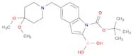 2-BORONO-5-[(4,4-DIMETHOXY-PIPERIDIN-1-YL)METHYL]-1H-INDOLE-1-CARBOXYLIC ACID TERT-BUTYL ESTER