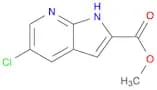 1H-​Pyrrolo[2,​3-​b]​pyridine-​2-​carboxylic acid, 5-​chloro-​, methyl ester