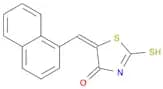 (5E)-2-mercapto-5-(1-naphthylmethylene)-1,3-thiazol-4(5H)-one