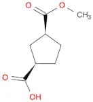 (1R,3S)-rel-3-(Methoxycarbonyl)cyclopentanecarboxylic acid