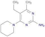 5-ethyl-4-methyl-6-(1-piperidinyl)-2-pyrimidinamine