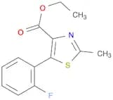 ETHYL 5-(2-FLUOROPHENYL)-2-METHYL-1,3-THIAZOLE-4-CARBOXYLATE