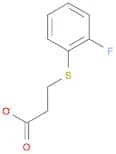 3-(2-fluorophenyl)sulfanylpropanoate