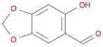 1,3-Benzodioxole-5-carboxaldehyde, 6-hydroxy-