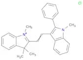 1,3,3-trimethyl-2-[(1E)-2-(1-methyl-2-phenyl-1H-indol-3-yl)ethenyl]-3H-indol-1-ium chloride
