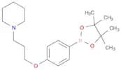 Piperidine, 1-​[3-​[4-​(4,​4,​5,​5-​tetramethyl-​1,​3,​2-​dioxaborolan-​2-​yl)​phenoxy]​propyl]​-