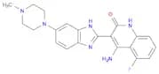 2(1H)-Quinolinone,4-amino-5-fluoro-3-[6-(4-methyl-1-piperazinyl)-1H-benzimidazol-2-yl]-