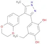 4-[4-(2,3-Dihydro-1,4-benzodioxin-6-yl)-5-methyl-1H-pyrazol-3-yl]-6-ethyl-1,3-benzenediol