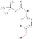Carbamic acid, N-​[5-​(bromomethyl)​-​2-​pyrazinyl]​-​, 1,​1-​dimethylethyl ester