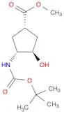 Cyclopentanecarboxylicacid, 3-[[(1,1-dimethylethoxy)carbonyl]amino]-4-hydroxy-, methyl ester,(1S,3…
