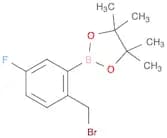 2-(2-(Bromomethyl)-5-fluorophenyl)-4,4,5,5-tetramethyl-1,3,2-dioxaborolane