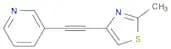 Pyridine, 3-[(2-methyl-4-thiazolyl)ethynyl]-