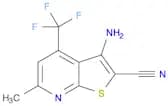 3-Amino-6-methyl-4-(trifluoromethyl)thieno[2,3-b]pyridine-2-carbonitrile