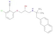 2-Chloro-6-[(2R)-3-[[1,1-dimethyl-2-(2-naphthalenyl)ethyl]amino]-2-hydroxypropoxy]benzonitrile
