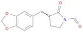 1-Pyrrolidinecarboxaldehyde, 3-(1,3-benzodioxol-5-ylmethylene)-2-oxo-