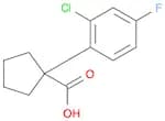 CYCLOPENTANECARBOXYLIC ACID, 1-(2-CHLORO-4-FLUOROPHENYL)-