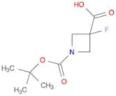 1-[(tert-butoxy)carbonyl]-3-fluoroazetidine-3-carboxylic acid