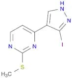 4-(3-Iodo-1H-pyrazol-4-yl)-2-(methylthio)pyrimidine