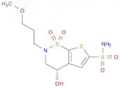 (4S)-4-Hydroxy-2-(3-methoxypropyl)-1,1-dioxo-3,4-dihydrothieno[3,2-e]thiazine-6-sulfonamide