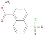 1-Naphthalenecarboxylic acid, 5-(chlorosulfonyl)-, methyl ester