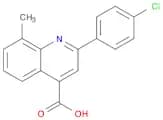 2-(4-Chlorophenyl)-8-methylquinoline-4-carboxylic acid