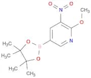 2-Methoxy-3-nitro-5-(4,4,5,5-tetramethyl-[1,3,2]
dioxaborolan-2-yl)-pyridine