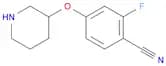 2-Fluoro-4-(piperidin-3-yloxy)benzonitrile