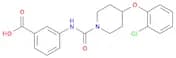 Benzoicacid, 3-[[[4-(2-chlorophenoxy)-1-piperidinyl]carbonyl]amino]-