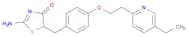 2-Amino-5-(4-[2-(5-ethyl-2-pyridyl)ethoxy]benzyl)-4(5h)-thiazolone