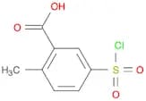 Benzoic acid, 5-(chlorosulfonyl)-2-methyl- (9CI)