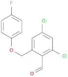 2,4-DICHLORO-6-(4-FLUORO-PHENOXYMETHYL)-BENZALDEHYDE