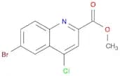 2-Quinolinecarboxylicacid, 6-bromo-4-chloro-, methyl ester