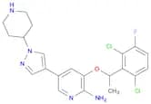 3-(1-(2,6-Dichloro-3-fluorophenyl)ethoxy)-5-(1-(piperidin-4-yl)-1H-pyrazol-4-yl)pyridin-2-amine