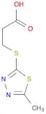 3-[(5-methyl-1,3,4-thiadiazol-2-yl)thio]propanoic acid