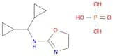2-Oxazolamine, N-(dicyclopropylmethyl)-4,5-dihydro-, phosphate (1:1)
