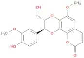 9H-Pyrano(2,3-f)-1,4-benzodioxin-9-one, 2,3-dihydro-2-(4-hydroxy-3-methoxyphenyl)-3-(hydroxymethyl…