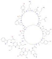 H-CYS-THR-CYS-PHE-THR-TYR-LYS-ASP-LYS-GLU-CYS-VAL-TYR-TYR-CYS-HIS-LEU-ASP-ILE-ILE-TRP-OH