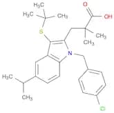 1H-Indole-2-propanoic acid,1-[(4-chlorophenyl)methyl]-3-[(1,1-dimethylethyl)thio]-a,a-dimethyl-5-(…