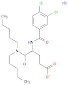 (+/-)-4-([3,4-DICHLOROBENZOYL]AMINO)-5-(DIPENTYLAMINO)-5-OXOPENTANOIC ACID SODIUM