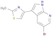 1H-Pyrrolo[2,3-b]pyridine, 5-bromo-3-(2-methyl-4-thiazolyl)-