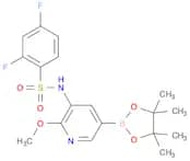 2,4-Difluoro-N-(2-methoxy-5-(4,4,5,5-tetramethyl-1,3,2-dioxaborolan-2-yl)pyridin-3-yl)benzenesulfo…