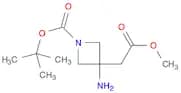 3-Azetidineacetic acid, 3-amino-1-[(1,1-dimethylethoxy)carbonyl]-, methyl ester