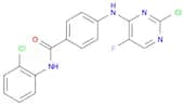 4-(2-Chloro-5-fluoropyrimidin-4-ylamino)-N-(2-chlorophenyl)benzamide