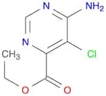 4-Pyrimidinecarboxylic acid, 6-amino-5-chloro-, ethyl ester