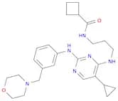 N-[3-[[5-Cyclopropyl-2-[[3-(4-morpholinylmethyl)phenyl]amino]-4-pyrimidinyl]amino]propyl]cyclobuta…
