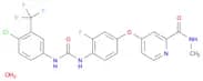 4-[4-[[[[4-Chloro-3-(trifluoromethyl)phenyl]amino]carbonyl]amino]-3-fluorophenoxy]-N-methyl-2-pyri…