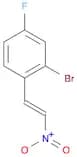 2-Bromo-4-fluoro-1-((e)-2-nitrovinyl)benzene