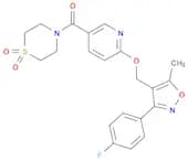 (1,1-Dioxido-4-thiomorpholinyl)[6-[[3-(4-fluorophenyl)-5-methyl-4-isoxazolyl]methoxy]-3-pyridinyl]…
